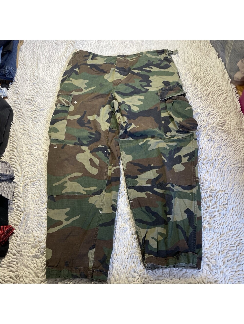 Canadian Armed Forces CAF Cargo Pants Size Large Camo Trousers *READ*
